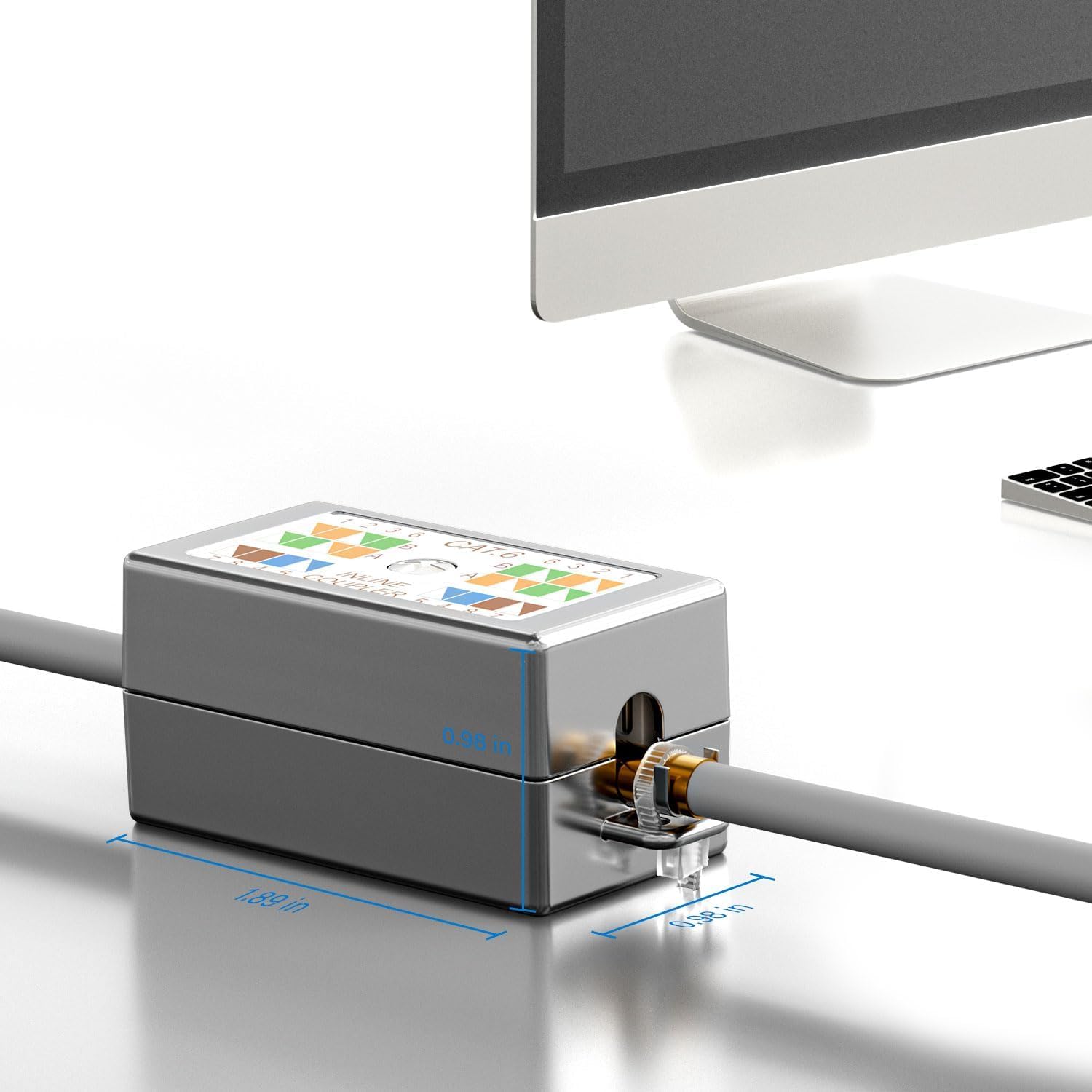 1x Punch Down Tool +5x shielded ethernet junction box