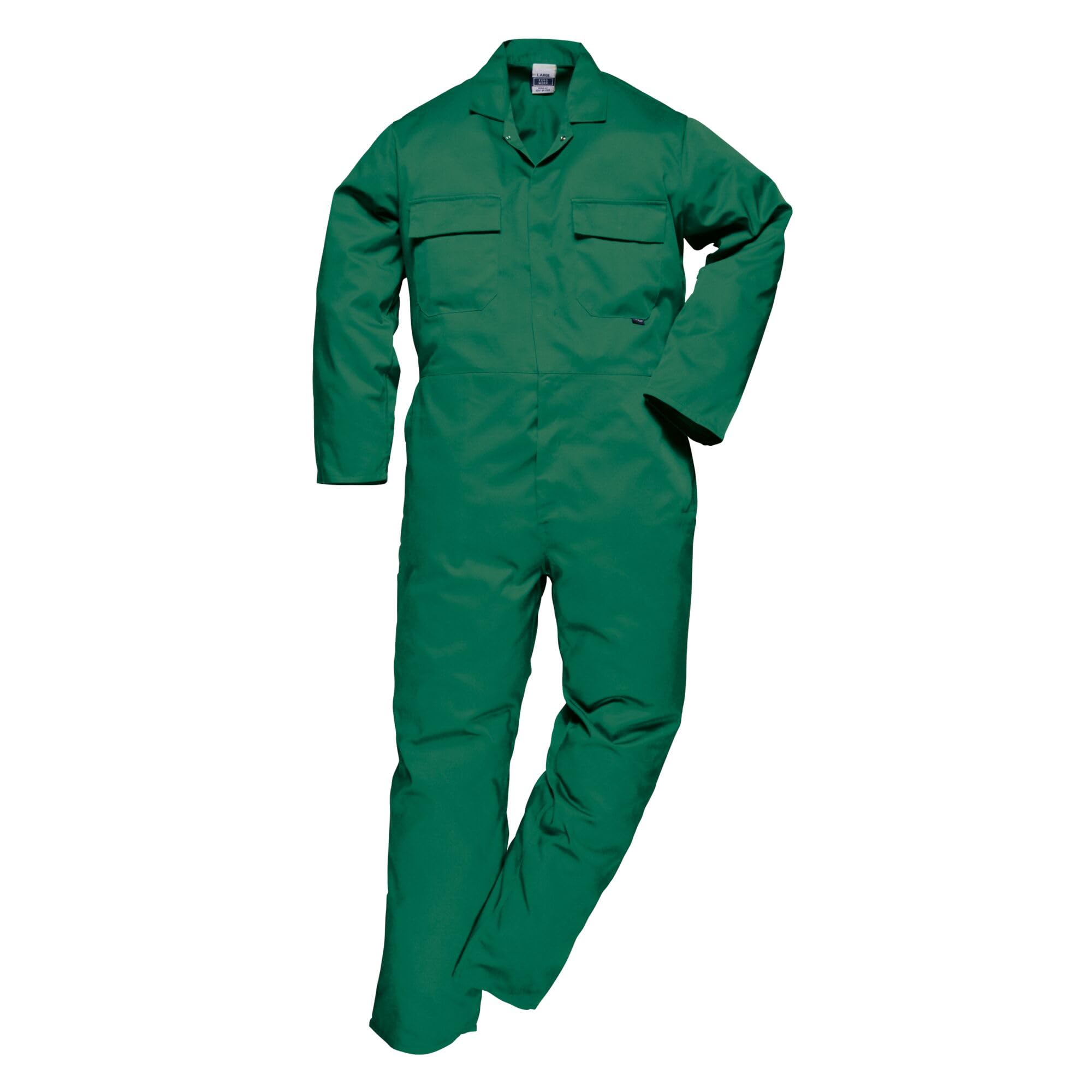 Portwest S999 Kombinezon Euro Work, Zielen butelkowa, Regularny, Rozmiar M