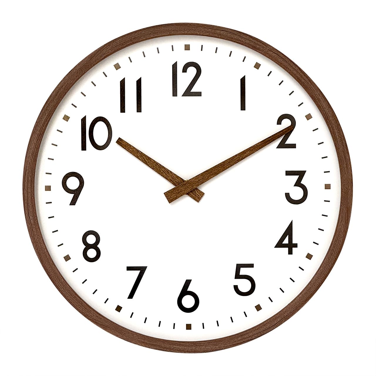Wall Clock 8 Inch Silent Non Ticking Battery Modern Decorative for Living