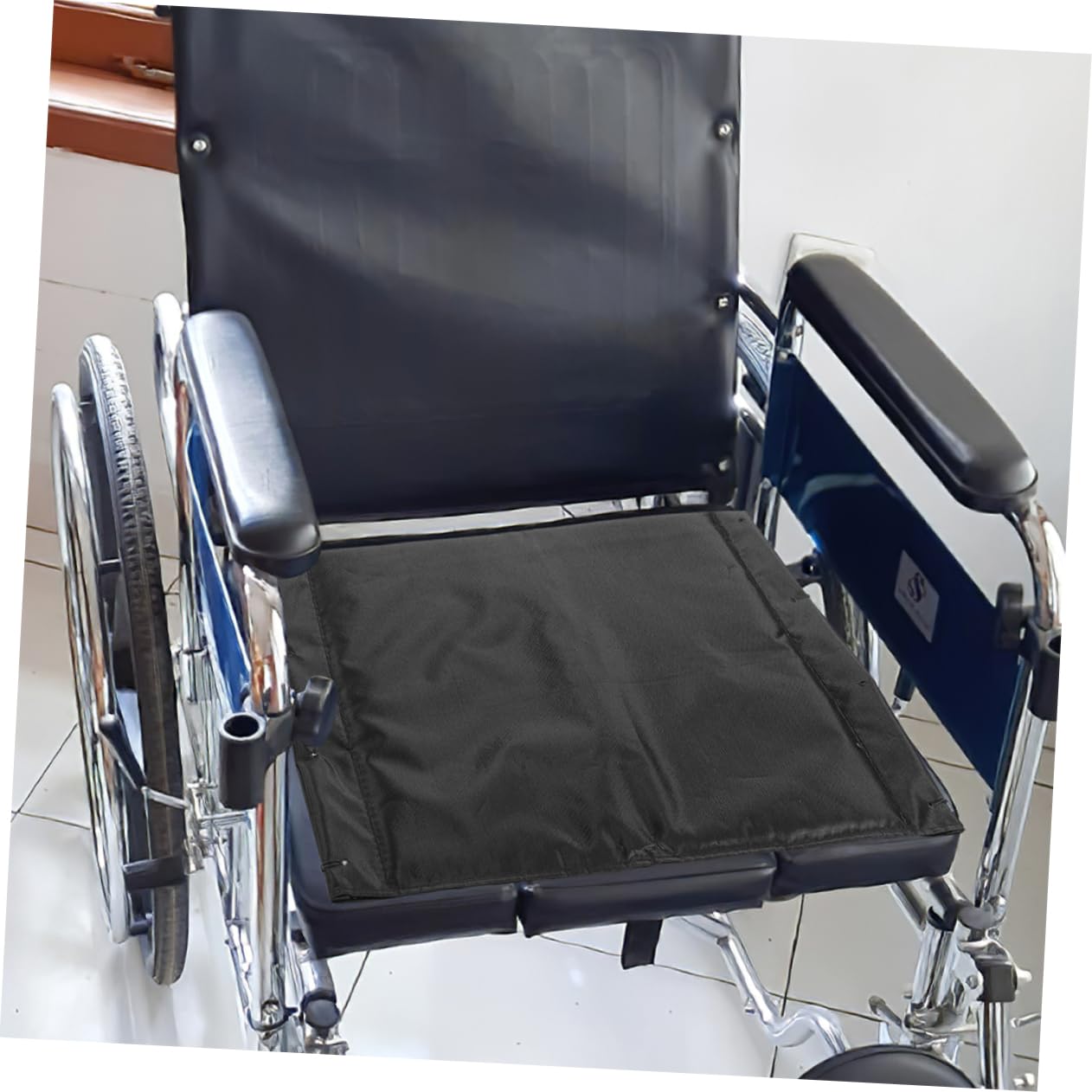POPETPOP 2 Cojines para Silla de Ruedas Funda Protectora, Acolchado Transpirable Antideslizante de Tela Oxford Reforzada, Fácil Instalación para Uso Diario en Movilidad