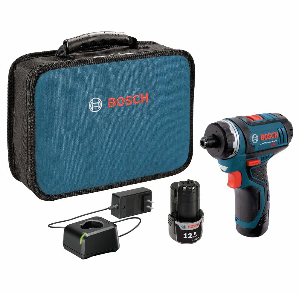 BOSCH PS21-2A 12V Max 2-Speed Pocket Driver Kit with (2) 2.0Ah Batteries