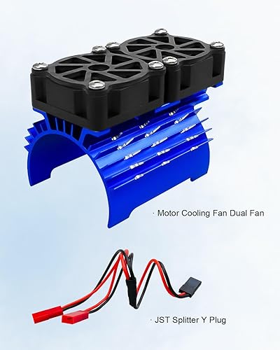 Miniatura 6 de Ventiladores de refrigeración de motor de automóvil a control remoto, gemelos, 1.181 in, 28000 rpm, ventilador de motor con disipador de calor de