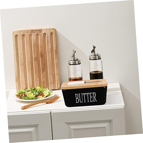 Miniatura 9 de Anneome 1 juego de mantequilla, bandeja de mantequilla, bandeja de queso, contenedor de aperitivos, bandeja para servir aperitivos, recipiente de