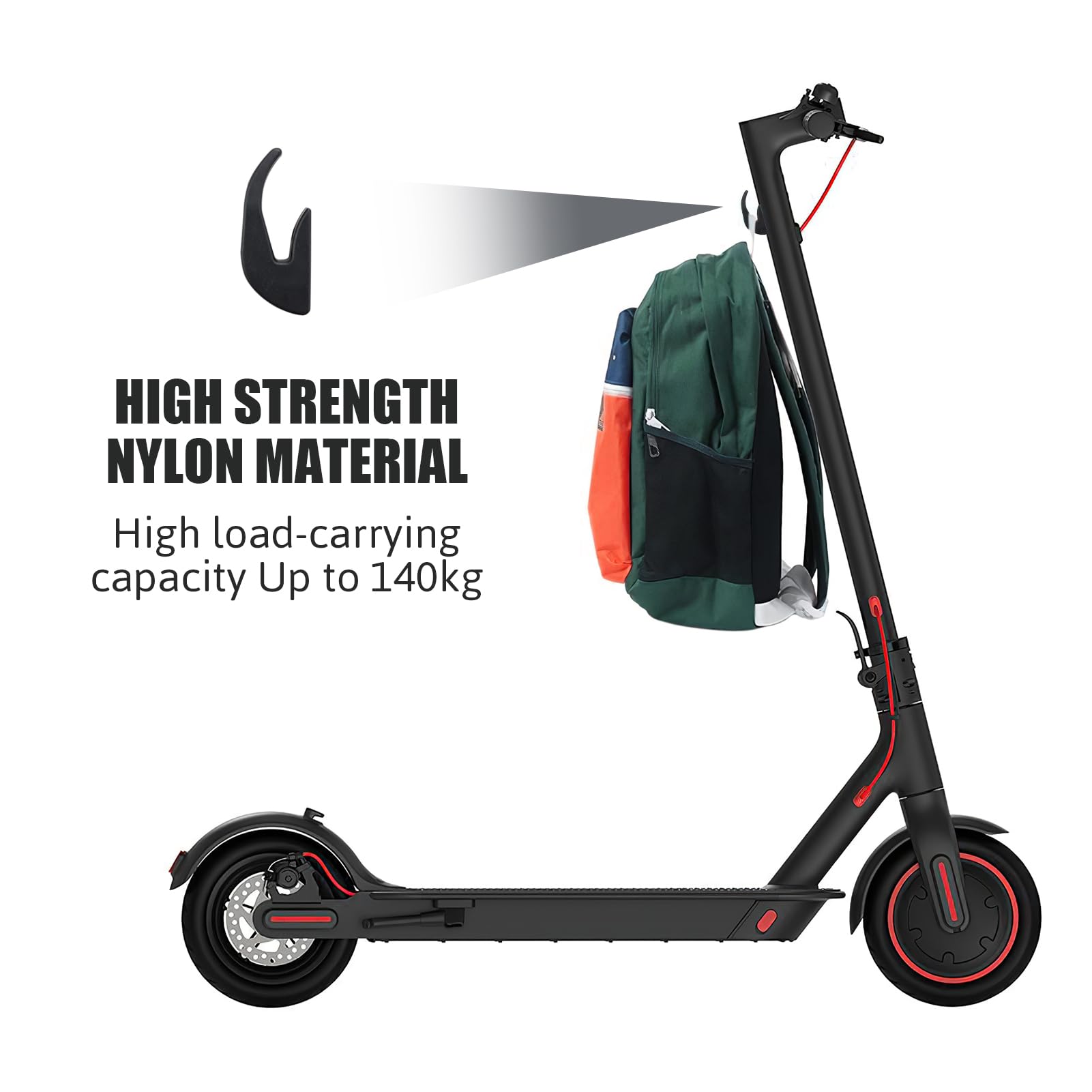 Gancio Universale Per Monopattino Xiaomi – Accessorio Portaoggetti Per M365, Pro 2, 1S, Attacco Rapido Per Borse E Buste Della Spesa Fino A 30 Kg