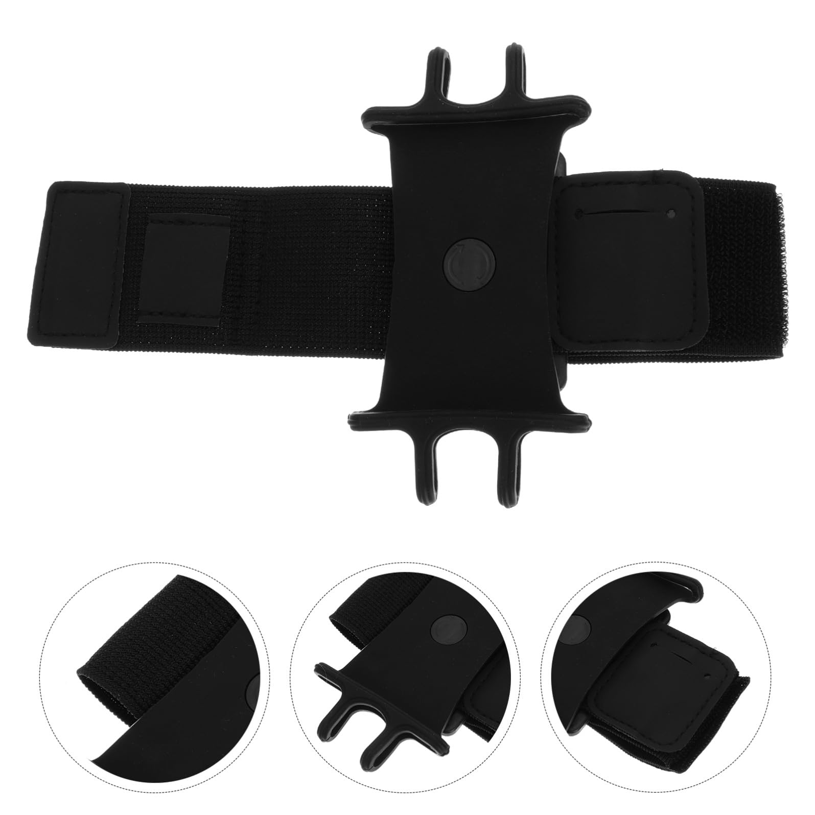 SHINEOFI 16 Pezzi Braccialetto Del Cellulare Fascia Da Braccio Per Telefono Per Correre Braccio Porta Telefono Cinturino Da Polso Telefonico Cordino Per Telefono Mano Nero Gel Di Silice