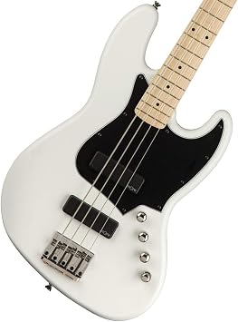 Squier by Fender   Contemporary Active Jazz Bass  HH, Maple Fingerboard, Flat White