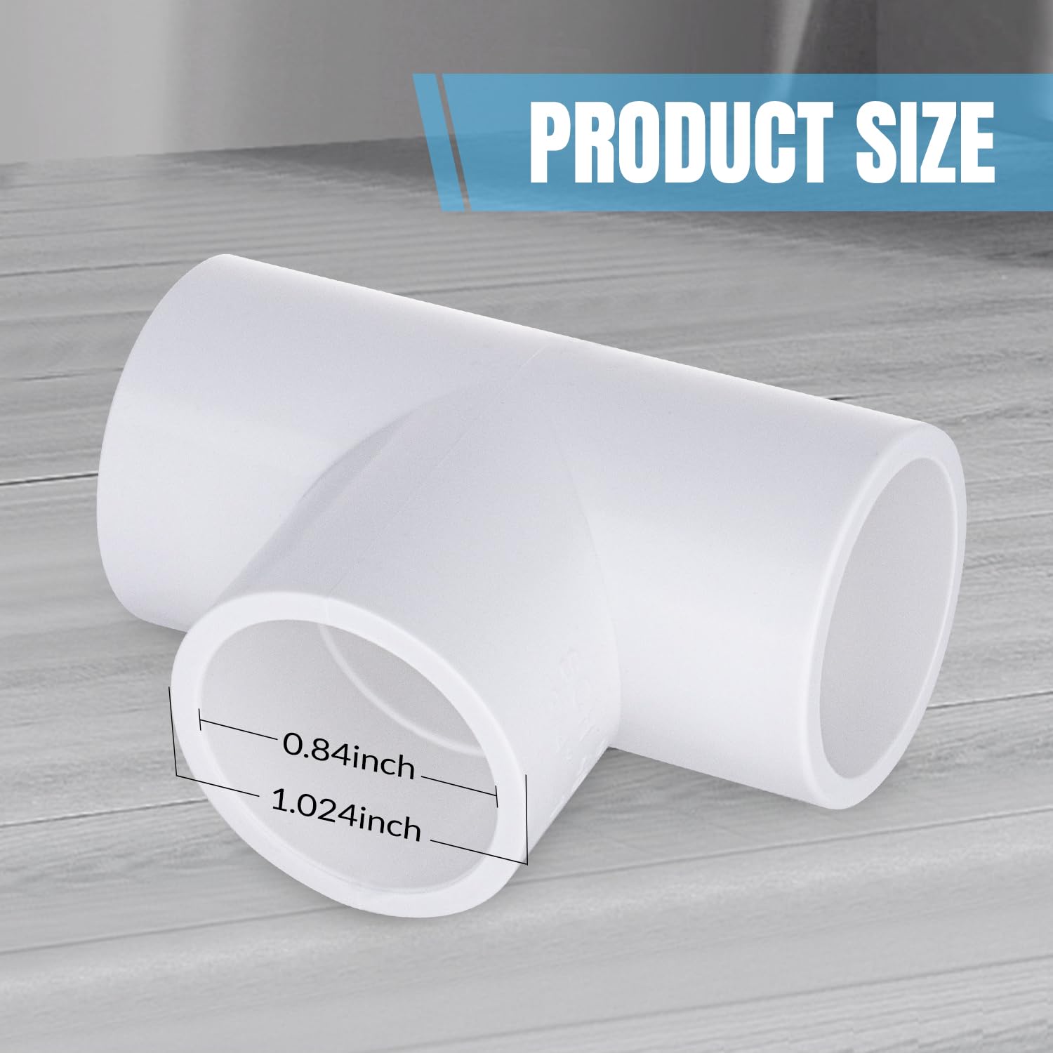 Accesorios de PVC de 3 vías, accesorios de PVC de grado de muebles de 1 pulgada, conectores de PVC para tienda de campaña y accesorios de tubería de invernadero (16 paquetes)