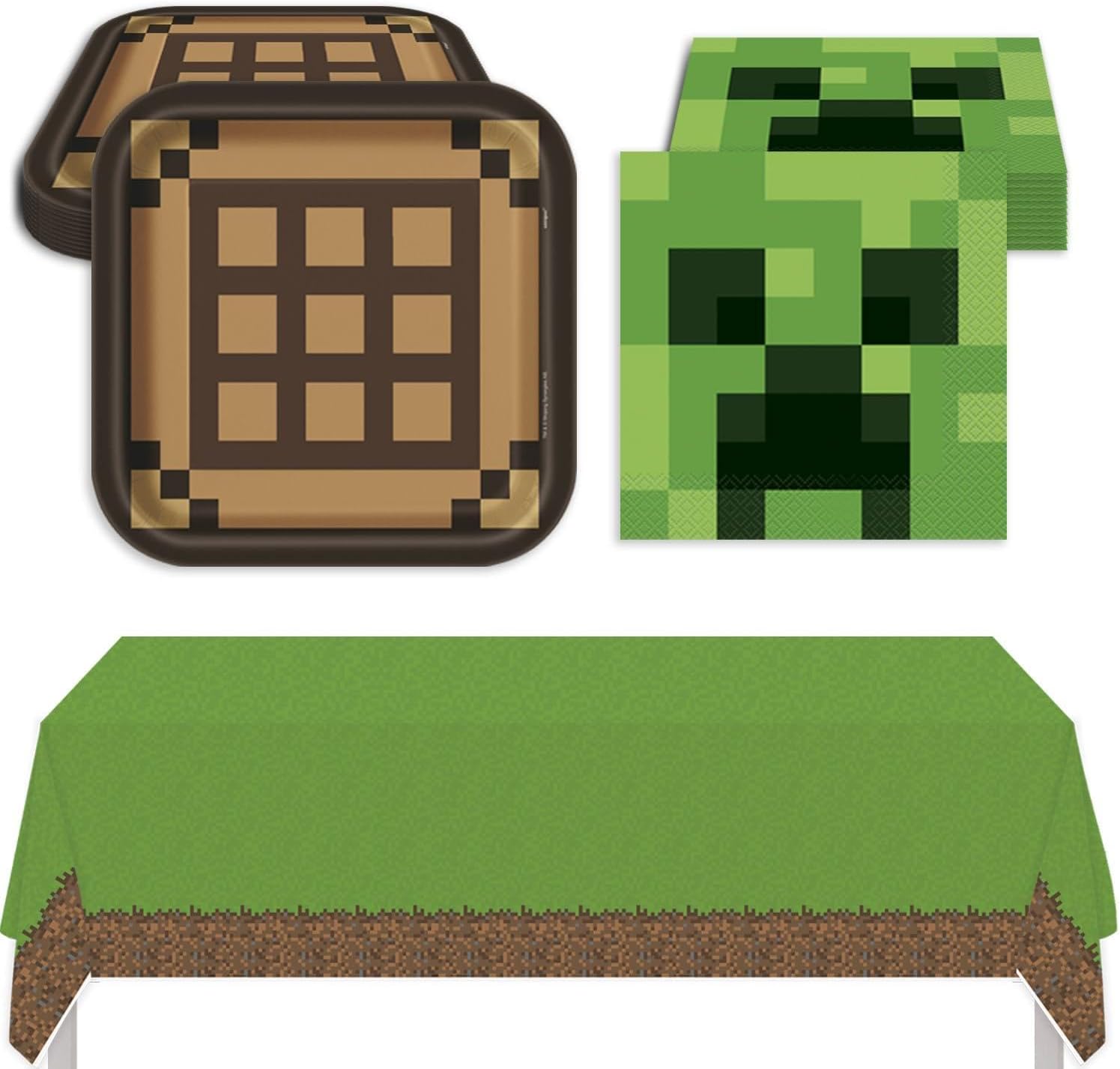 Amazon.com: Minecraft Birthday Party Supplies | Minecraft Birthday ...