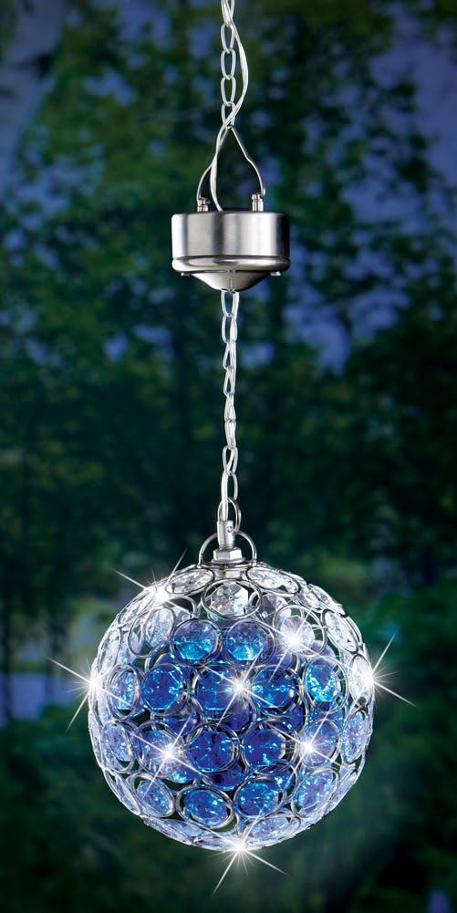 Solar Hanging Pendant Ball Light Patio, Lawn & Garden