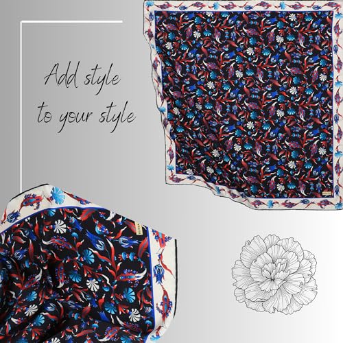 Hijab Scarf for Women | Lightweight Hair Scarves Islamic Turban | 35" - 35" Silk Like Head Scarfs Seasonal Shawl4