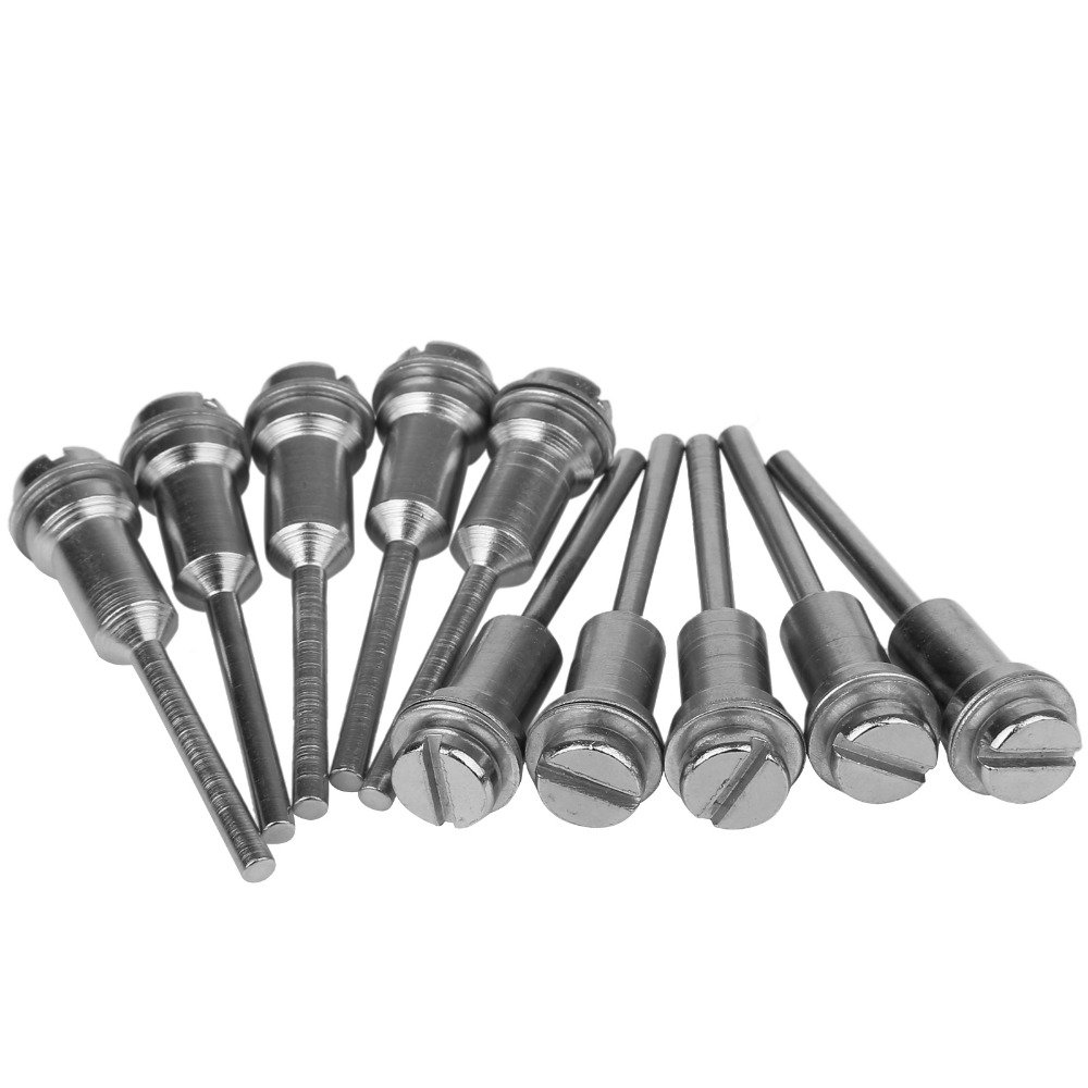 10Pcs Accessories 3.17Mm Shank Mandrel Hss Cutting Arbor Fixed Cut-Off Wheel Disc Holder For Rotary Tools 1-