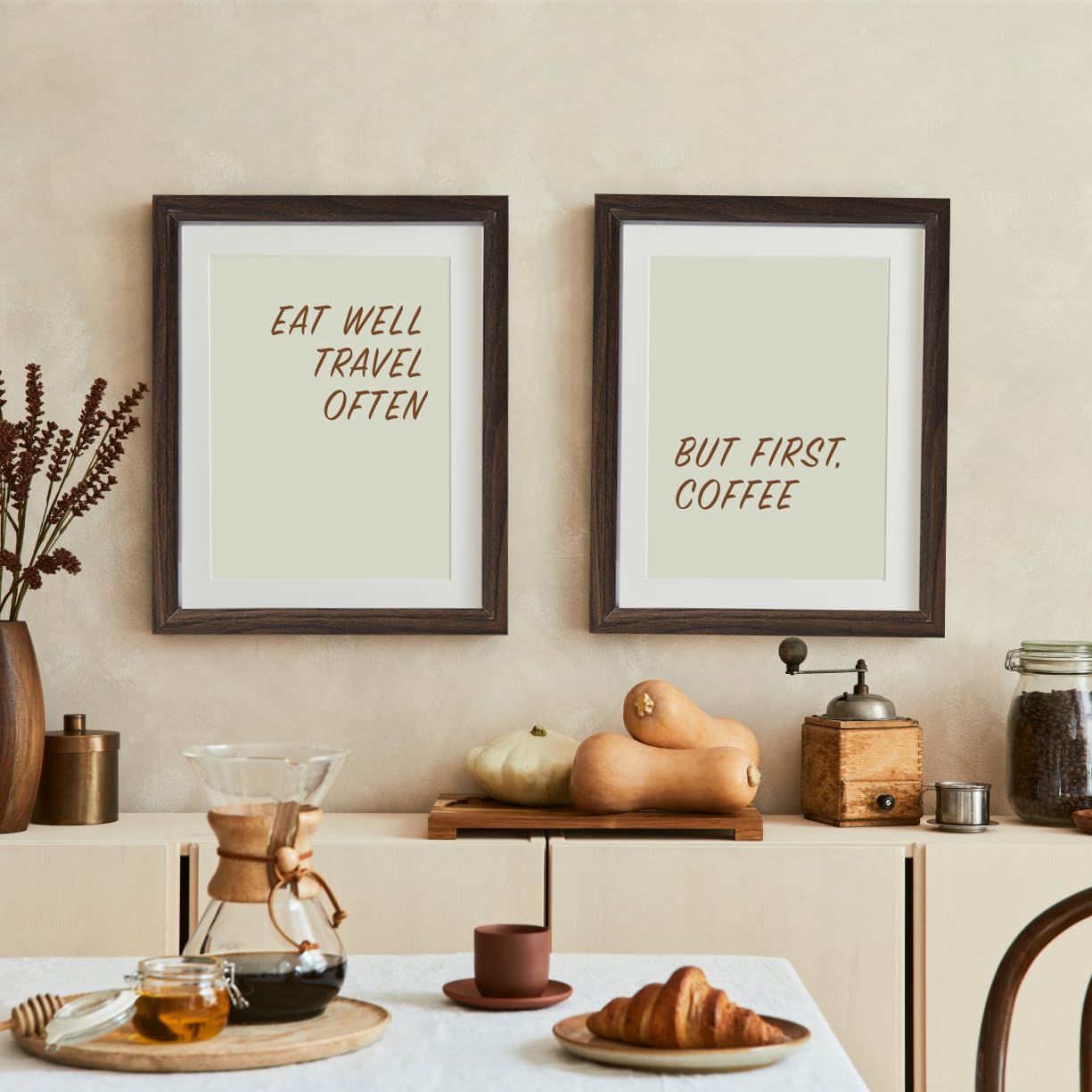 KTKDE Set di 3 cornici per foto e certificati, in noce con plexiglass trasparente, 21 x 28 cm, per diploma e documenti, per parete e tavolo, miglior regalo