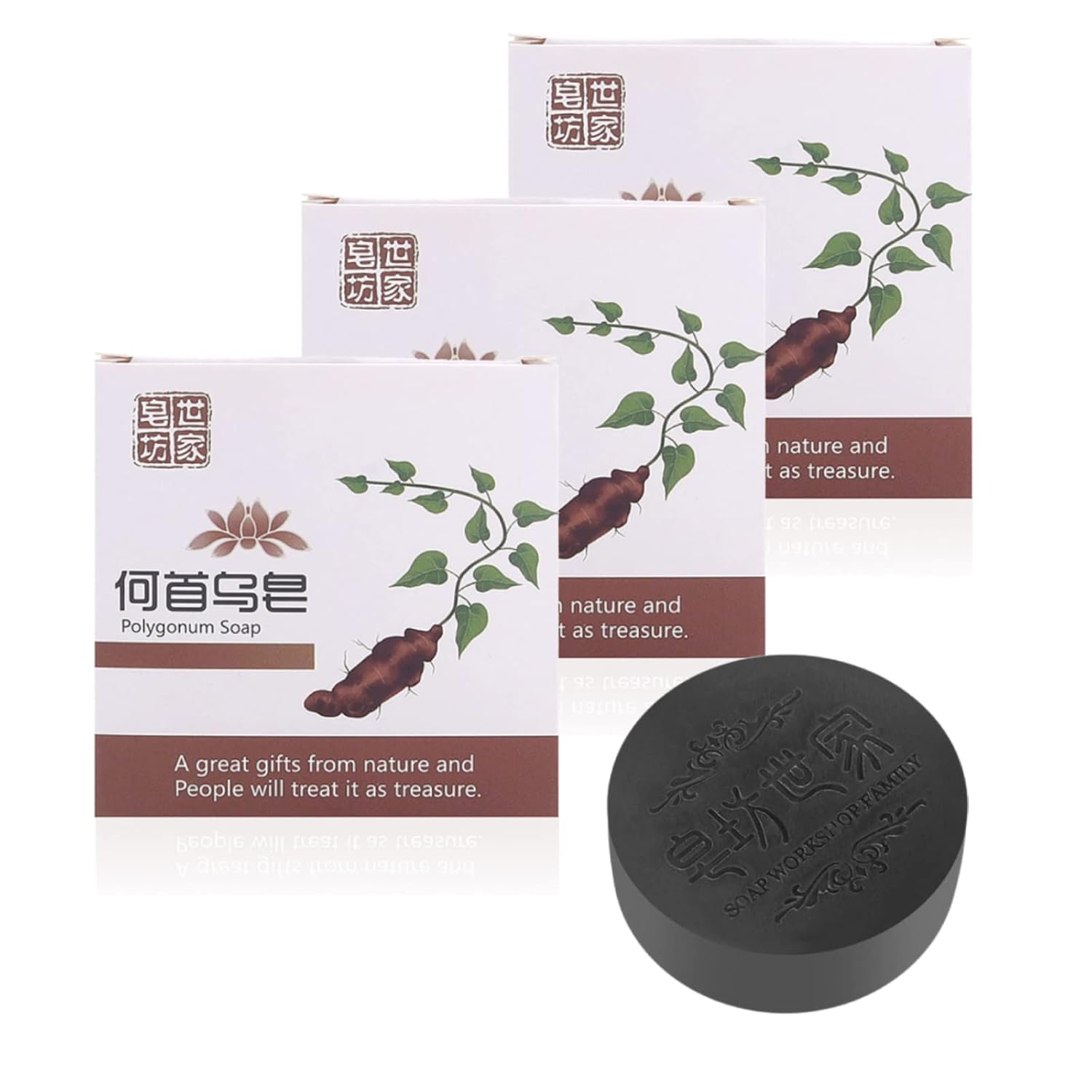 Black & Thick Hair Fallopia Multiflora Shampoo Bar