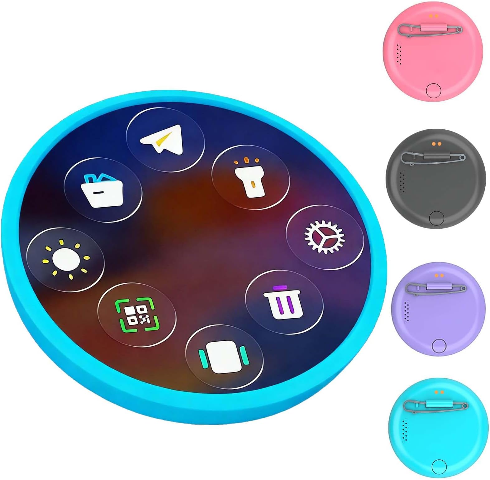 Digital Displayed Pixel Badge Pin, 2026 New Customizable Interactive E-Badge Anime Pins, Digital Photo, Video & Name Tag Display, Gifts for Anime Fans, Backpacks