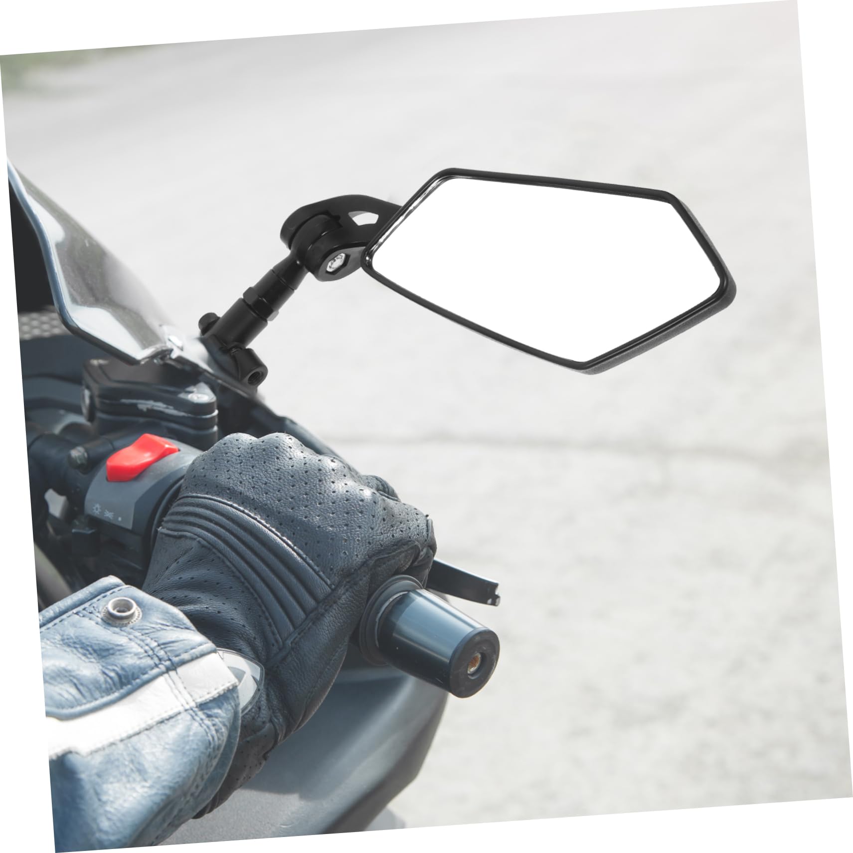 Toddmomy Specchietti Plastico Nero 2 Pezzi Bicicletta Retrovisori per Altezza Regolabile, Facili da Installare, Accessori per Bici Elettrica