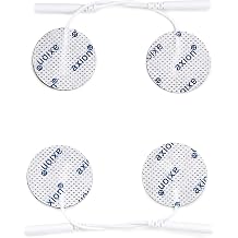 4 small round Electrodes Pads - 32mm diameter - Fits all TENS EMS units with 2mm connection - axion brand quality by axion.Germany