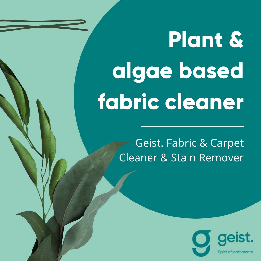 Geist. Set de cuidado de tela y tapicería | Para la limpieza, eliminación de manchas y protección de asientos de automóvil, muebles y alfombras | Hace los textiles resistentes al agua y a las manchas