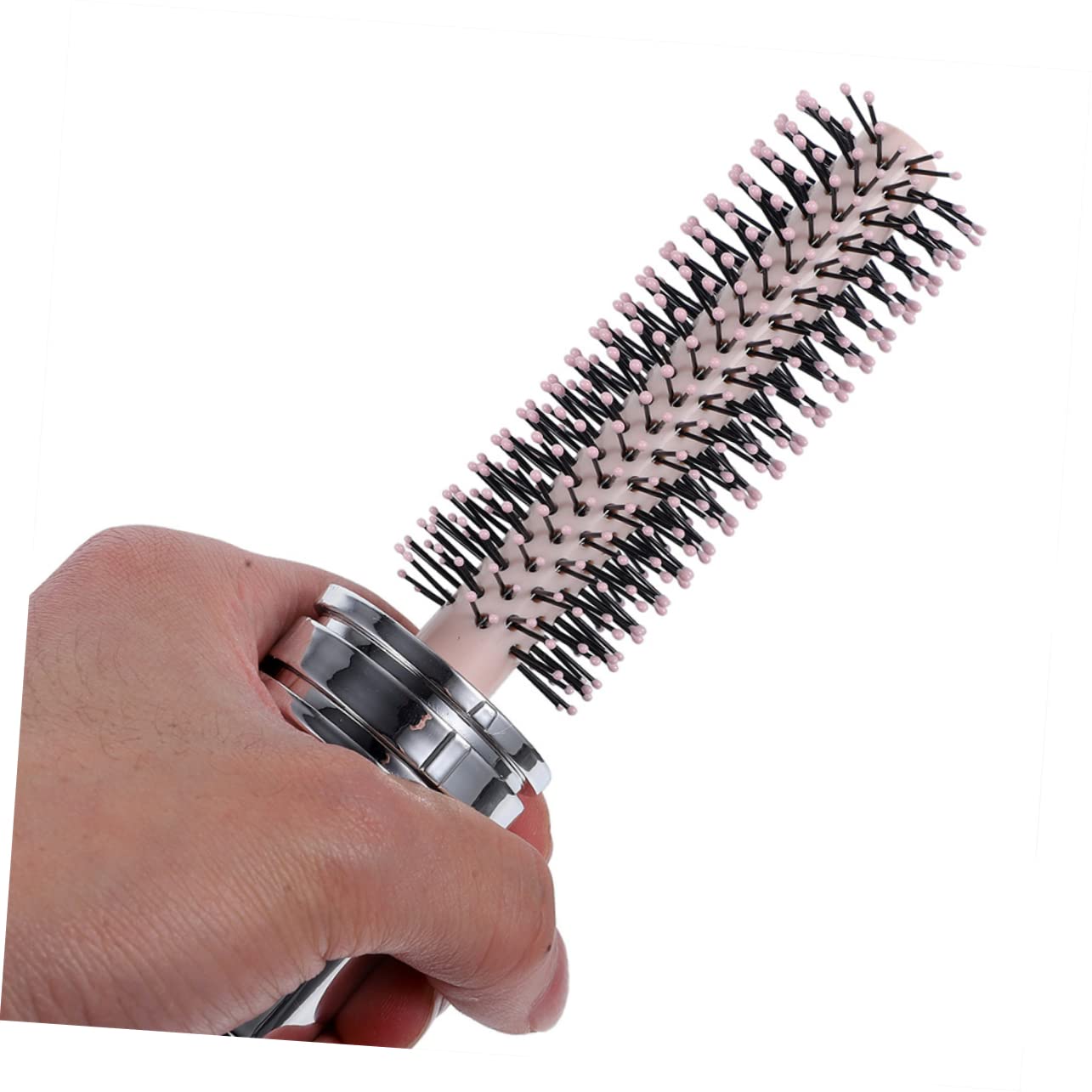 Beavorty 4 Stück Rolle Tragbarer Lockenkamm Männer Kämmen Kamm Für Lockiges Haar Haarbürste Für Männer Herrenkämme Rundbürste Zum Föhnen Runde Haarbürste Tasche Reisen Tragbarer Kamm Abs