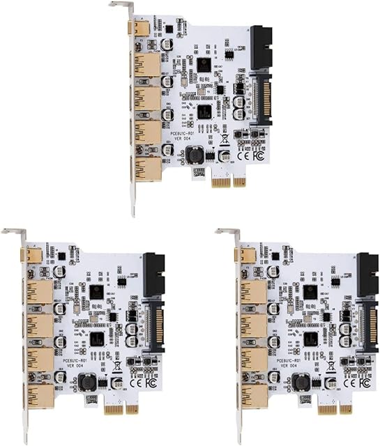 SOLUSTRE 3pcspci- e Usb- Multi- Type- Expender Type- c I- Functional Usb- c Adapter Card E Internal Hub Usb Motherboard Computer- port I- e Expansion Desktop Multi- functional.