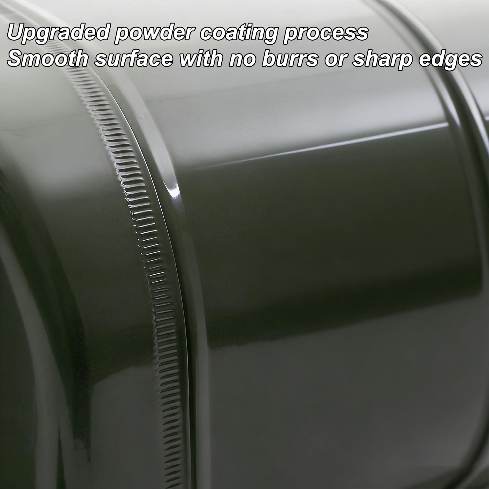 Bidon D'Essence en Métal, Jerrican Essence, avec Tube Verseur et Poignée, Transportable par Deux Personnes, Surface Lisse Sans Bavures, Idéal pour les Voyages et le Camping(20L)