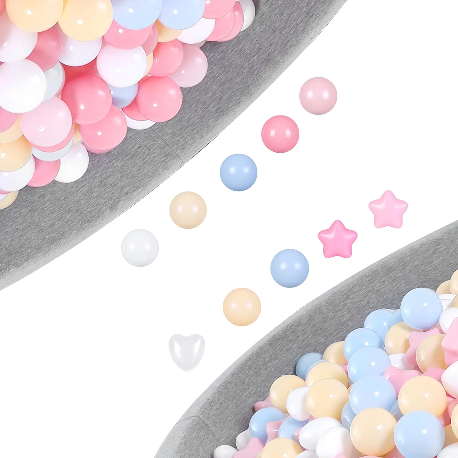 Ball Pit Balls Stars for Toddlers- 200pcs