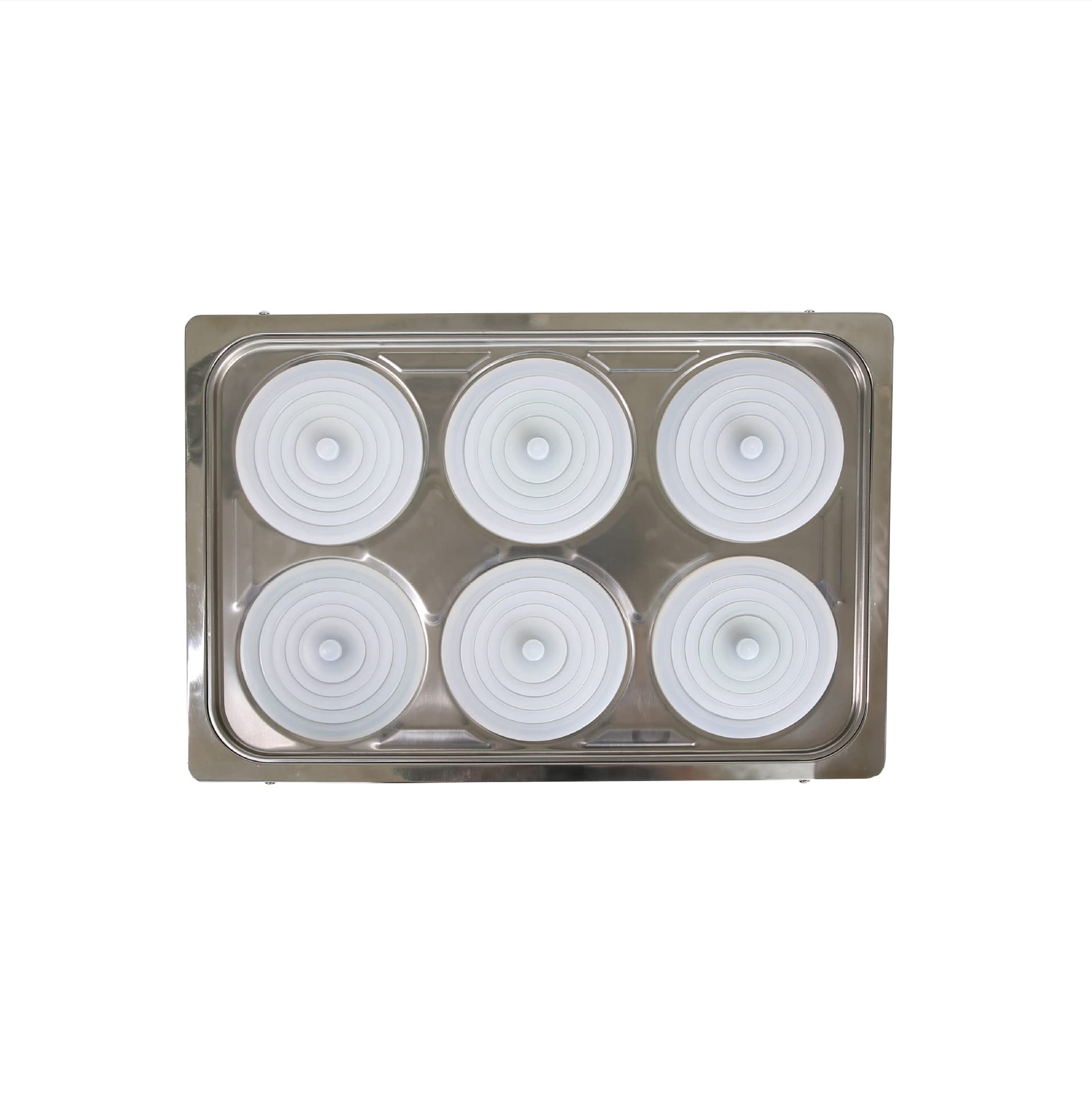 Bain-marie de laboratoire thermostatique à chauffage électrique, 1200W anti-brûlure sèche, réservoir intérieur en acier inoxydable 304 d'une capacité de 20L 6 ouvertures