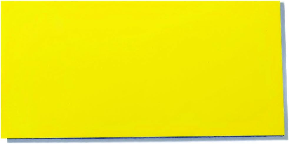25 Dry Erase Magnet Shelf Labels 1" x 3" - Yellow - 20 mil