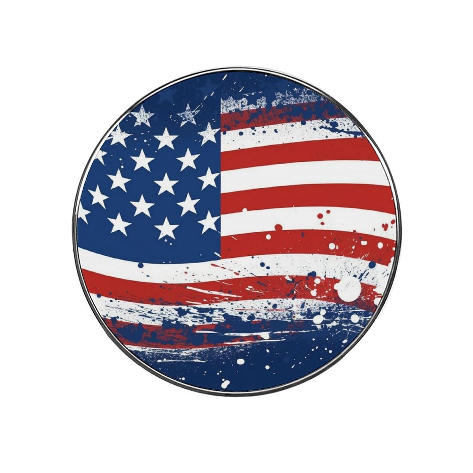 Fridge Magnets Waterproof Small Strong Magnets for Fridge American Flag Background Refrigerator Magnets Kitchen Accessories Cute Decorative Magnets for Whiteboard Locker Office Home Decor