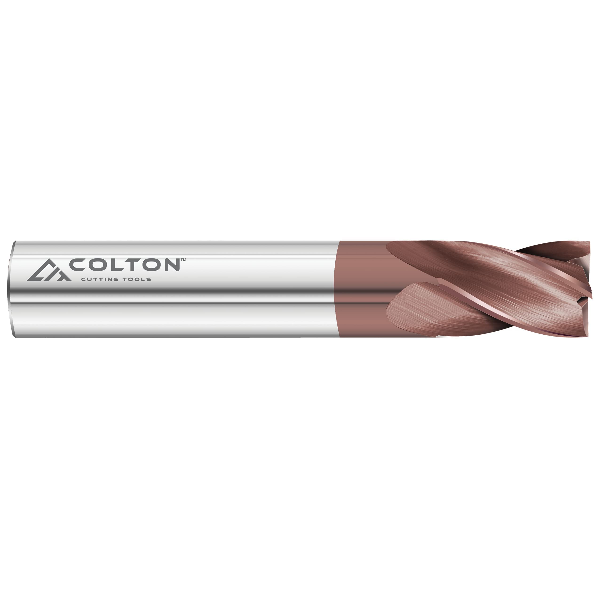 Colton Cutting Tools 61112 | Carbide End Mill 4 Flute Square End Standard CCT-1 Coated 1/4