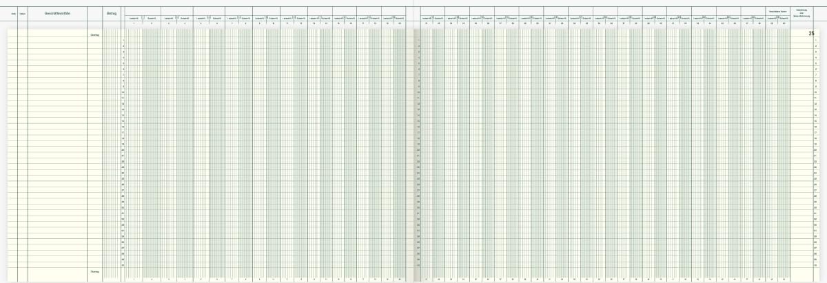 K+E Vario Journal 25 Konten 48 Blatt 53x33cm