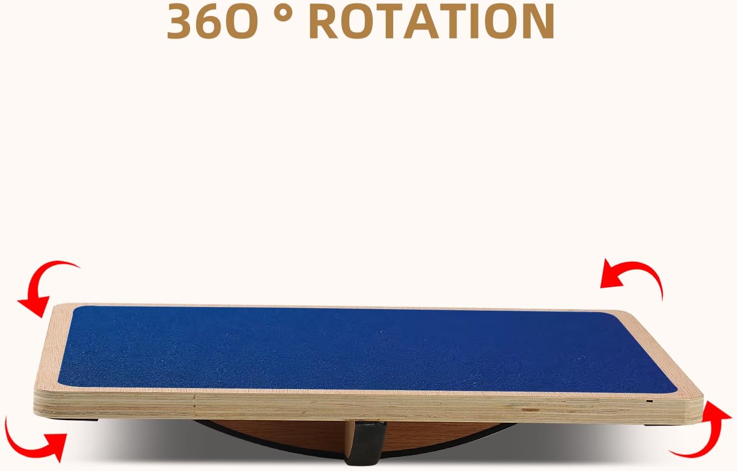 Juoe 360° Non-Slip Balance Board Professional Wobble Board for Adults,up to 350 Ibs for Physical Therapy,Under Desk,Core Strength, Stability,Office Wobble Boards