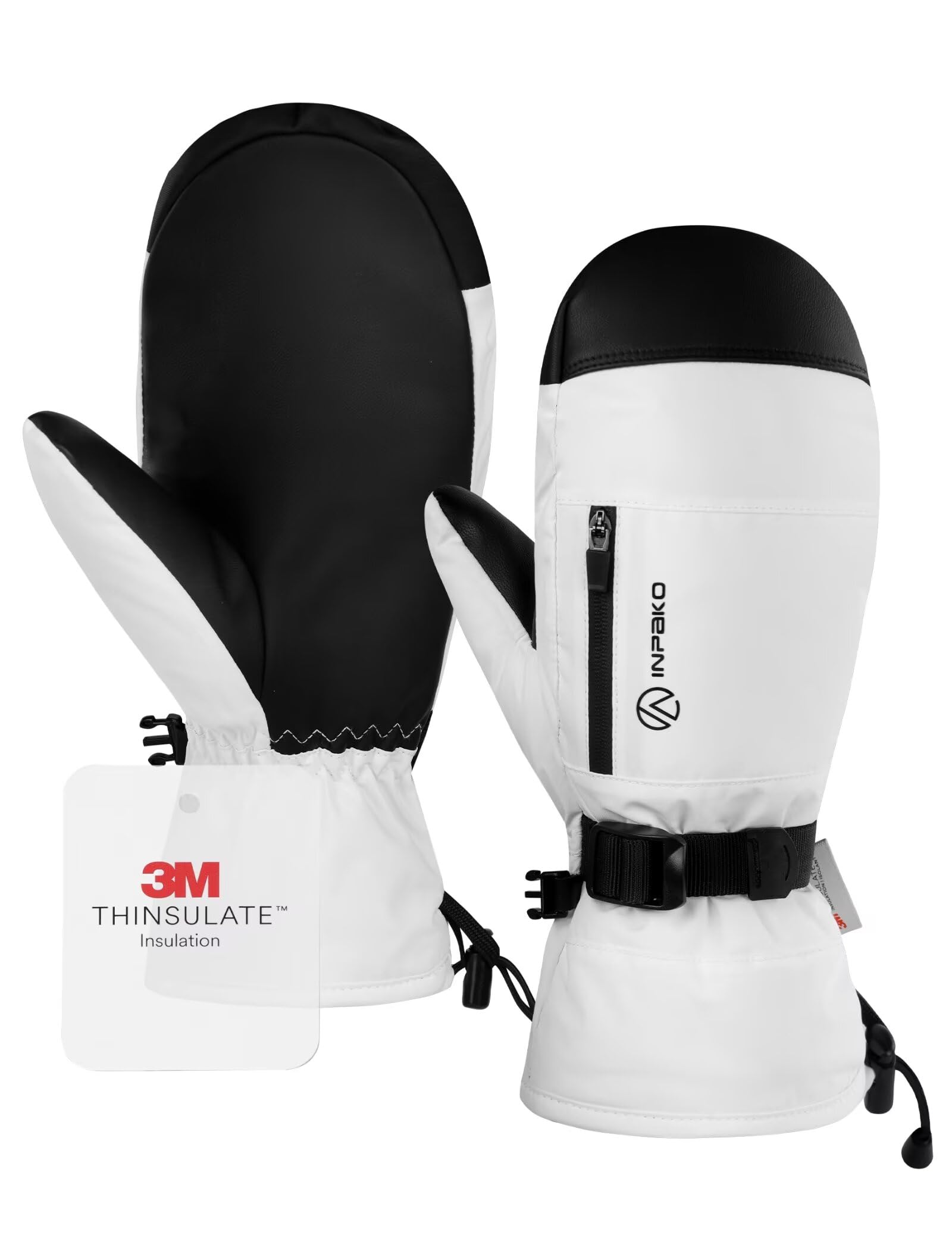 Guantes de esquí de invierno para hombre y mujer, guantes impermeables 3M Thinsulate con forro interior, guantes de snowboard para pantalla táctil, guantes térmicos de 5 capas para clima frío,