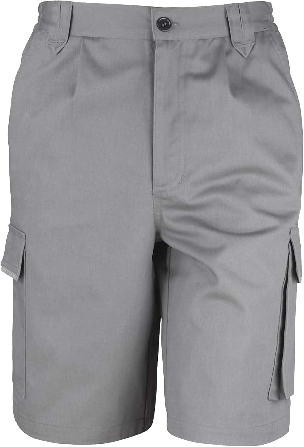 Result Unisex Work-Guard Action Shorts/Workwear (L (Waist 36”)) (Grey)
