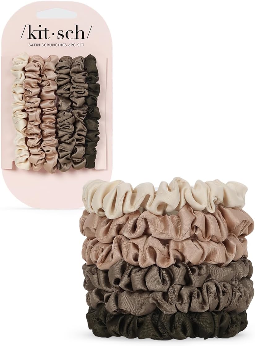 Kitsch Satin Hair Scrunchies for Women Softer Than Silk Scrunchies