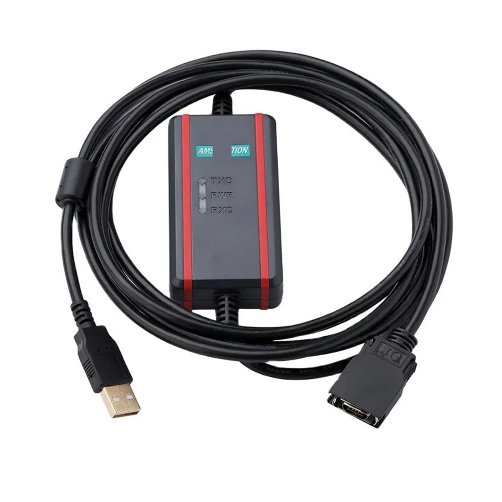 câble de programmation Câble de programmation PLC adapté au câble de téléchargement de puce FTDI Omro série CS/CJ/CQM1H USB-CN226+(Black FTDI Type)