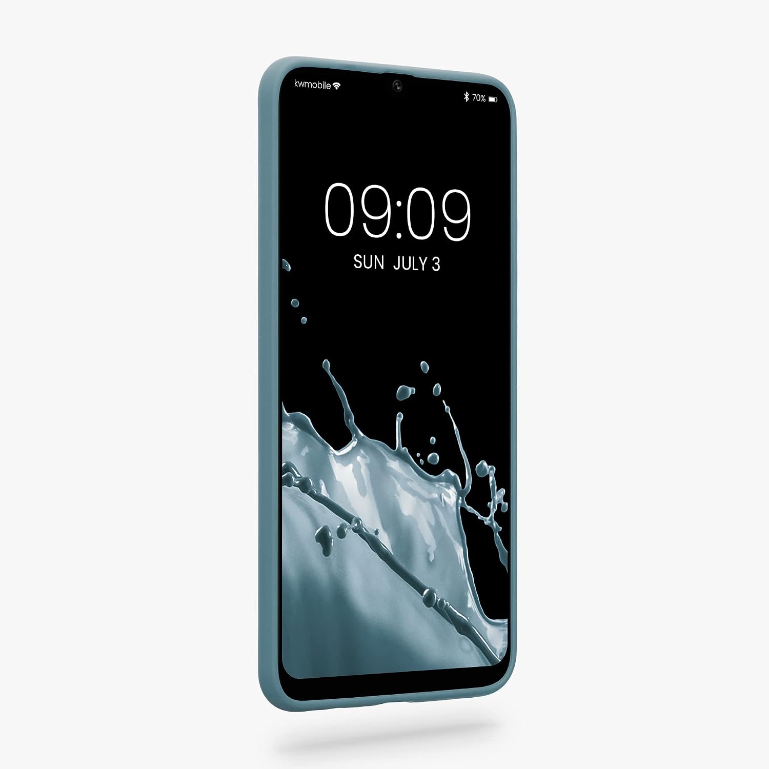 kwmobile Case Compatible with Samsung Galaxy A50 Case - Soft Slim Protective TPU Silicone Cover - Arctic Night