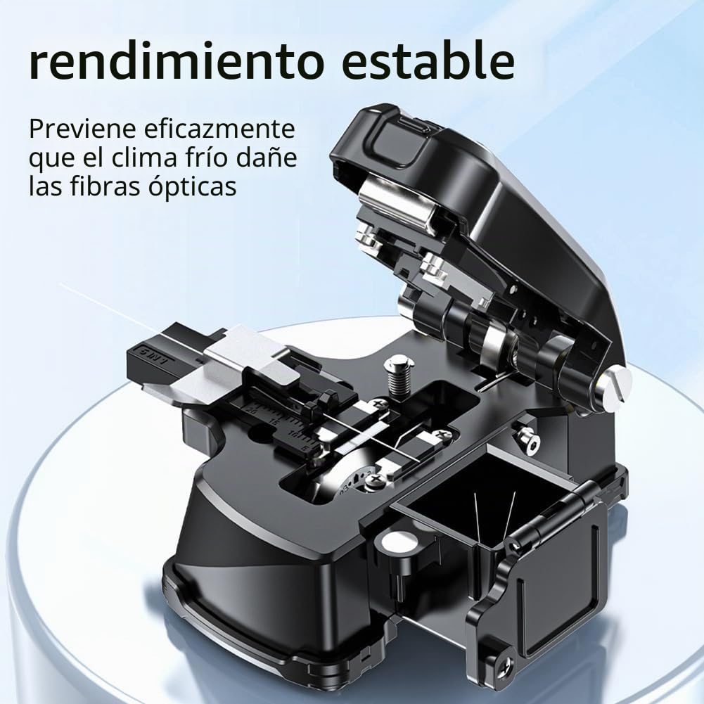 Cortadora de Fibra Óptica A3 de un Solo Paso, Totalmente Automática y de Alta Precisión, Empalmadora de Fibra Óptica y Peladora 2 en 1