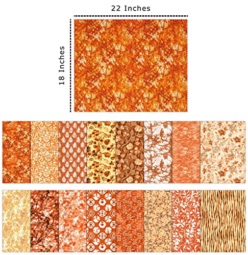 Tissu Quilting Coton Soimoi orange batik patchwork coupons 100% - 5