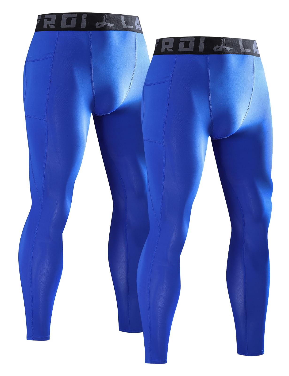 LAFROI 2-Pack Collant de Compression à séchage Rapide pour Homme-YSK08sd