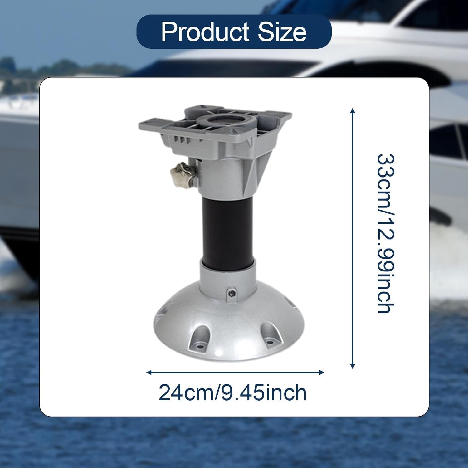 Boat Seat Swivel Base,Chair Accessories,Pedestal,Replacement Part Aluminum Alloy Bar Stool Replacement Mount Swivel Bracket