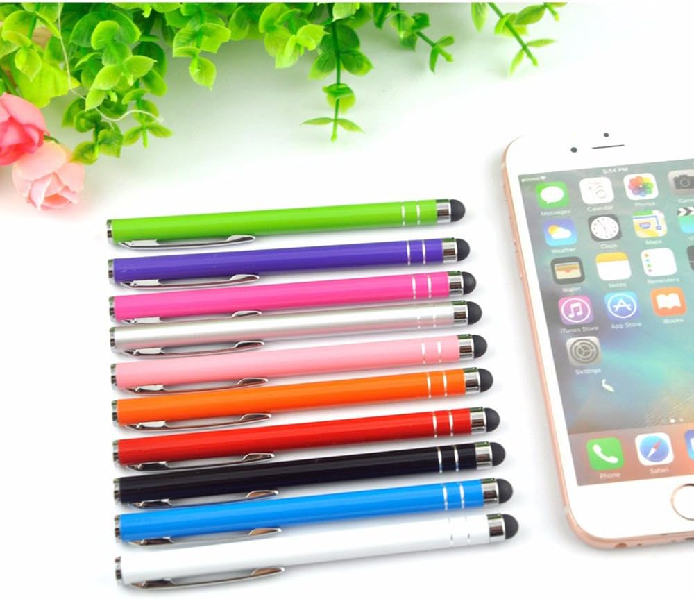 Stylus pens for touch screens iPhone iPad tablet Android smartphones and Capacitive devices, 10 Colors, iBart