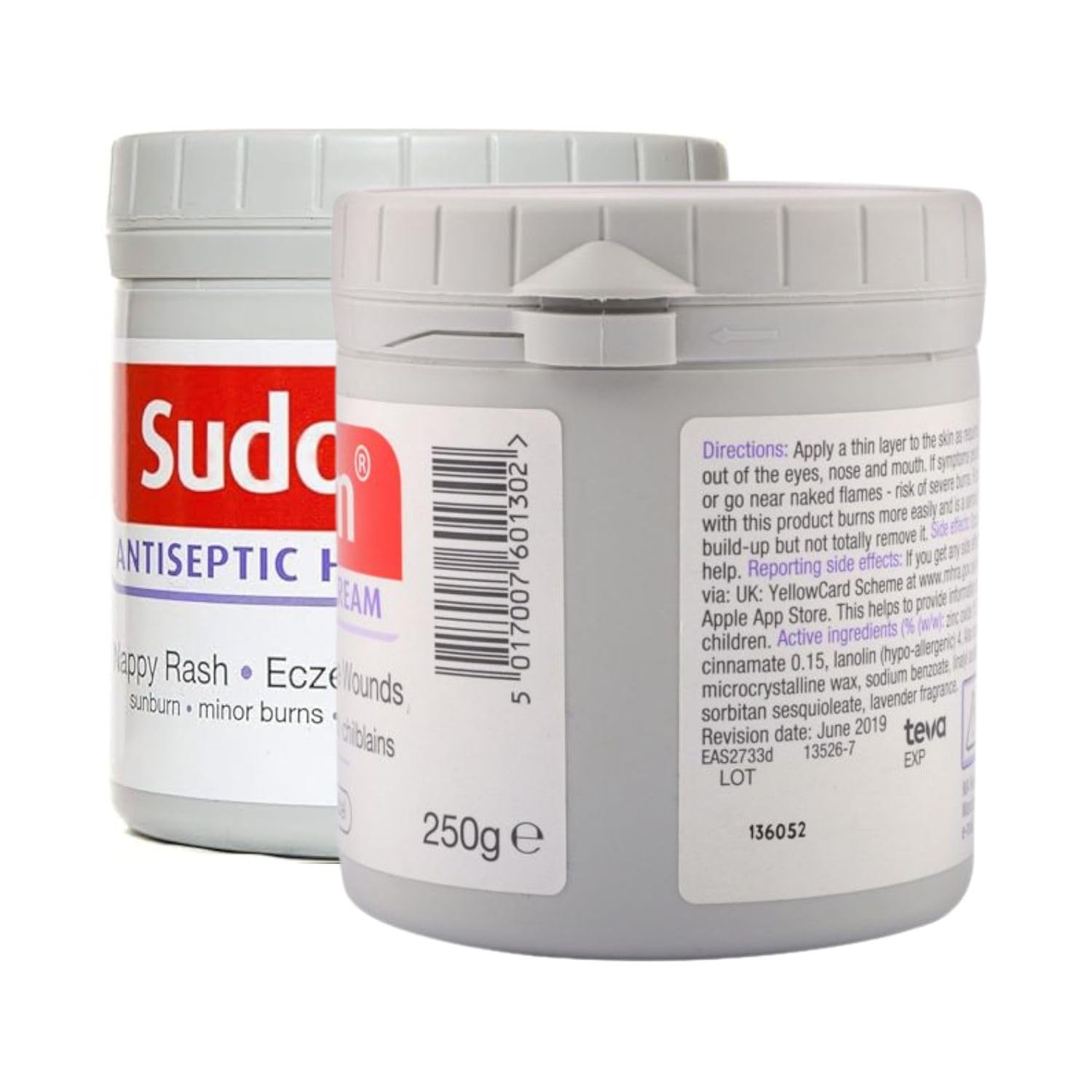 Antiseptische Heilcreme für empfindliche Haut – Schützt vor Windelausschlag, Geeignet für Babys & Erwachsene – 250g Wasserabweisende Hautschutzcreme mit Zink Hautschutzmittel