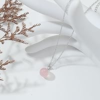 Vista 80 de Natural Jade Necklace for Women Sterling Silver Adjustable Handmade Green Jade Pendant Necklaces Healing Crystal Necklace Good Luck Gift for Her