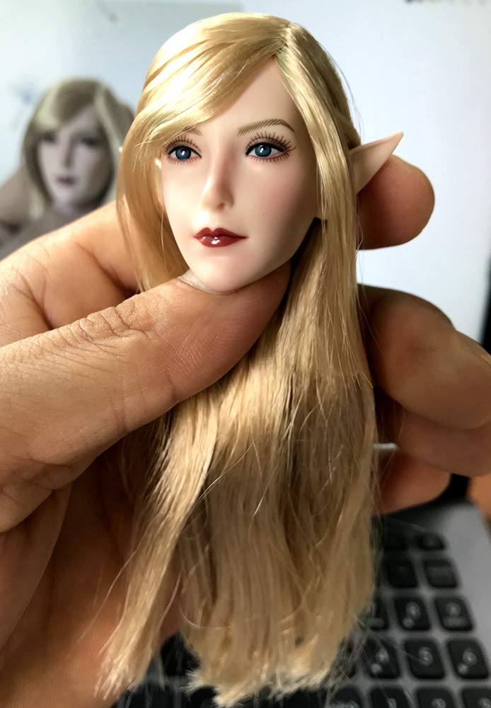 Buy HiPlay 1/6 Scale Female Figure Head Sculpt, Elf Queen, Charming Girl Doll Head with Realistic Hair for 12 Inch Action Figure TBLeague JIAOUDOLL HS039(B) Online at Low Prices in India