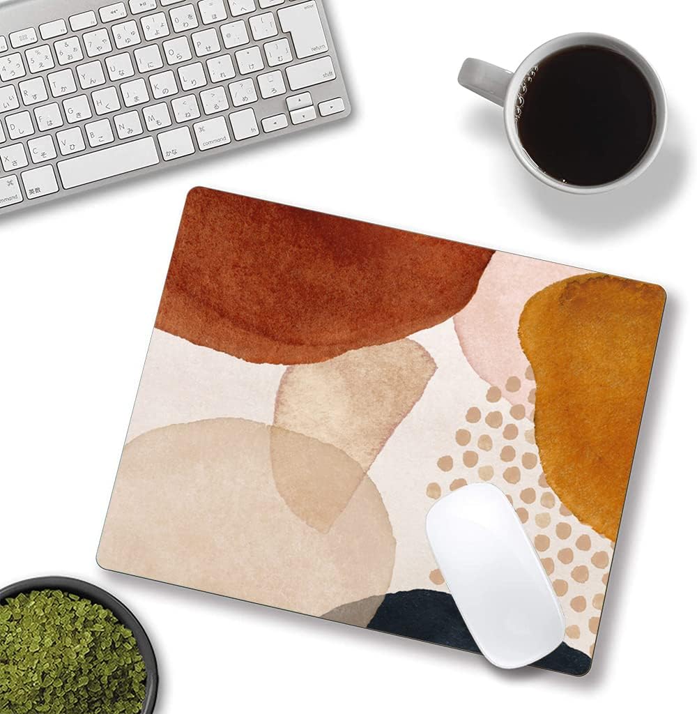 Mouse Pad, Premium-Textured Mouse Mat, Non-Slip Rubber Base Mousepad for Laptop, Computer & PC,9.5×7.9 in,Abstract Art image 4