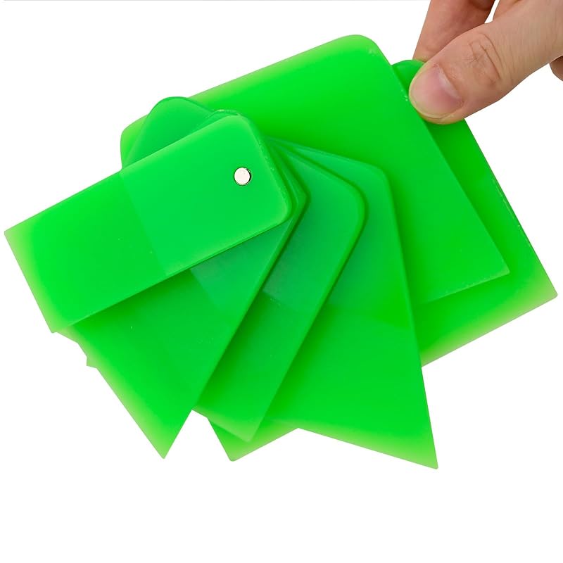 Kit de Espátulas Magnéticas para Instalação de PPF NEWISHTOOL Verde com 6 Peças