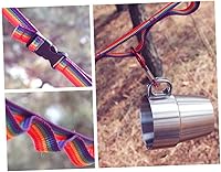 Vista 3 de Kisangel Cordón para herramientas de camping, tendedero de ropa para exteriores, cadena de margaritas, cuerda de doble capa para tienda de campaña