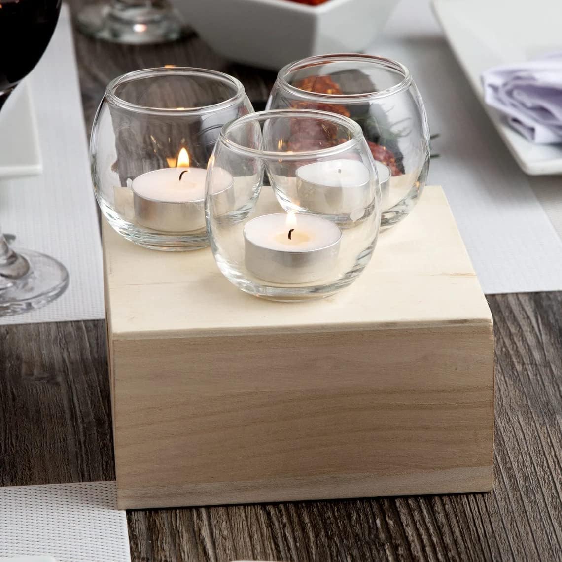 Tealight Candles, Set of 100, for Diwali Decoration, Home Decor, Wax Tea Light Candles