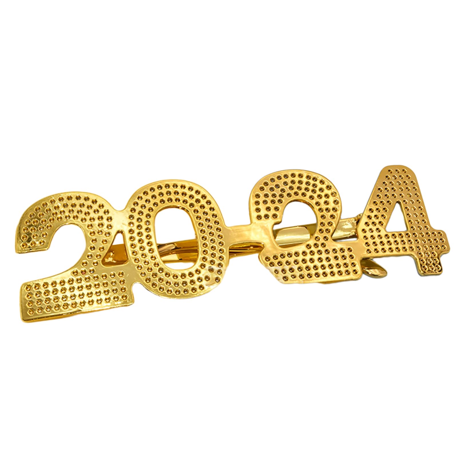 GRABAGECAN Happy New Year 3D Party Glasses 2024 Eyeglasses Frame Party Props Decoration New Year Party Photo Booth Props