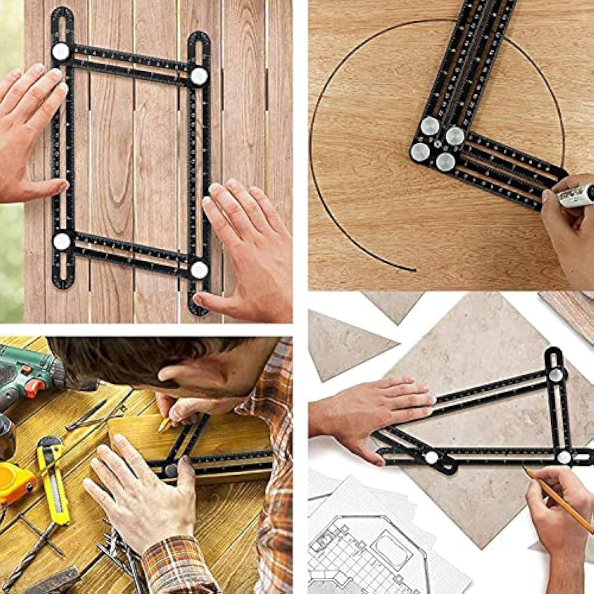 Adjustable Aluminum Alloy Angle Measuring Tool
